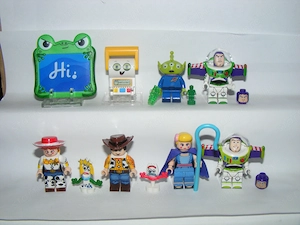 Lego Toy Story figurák Woody Buzz Lightyear Jessie Bo Peep Lilypad figura ÚJ - kép 2