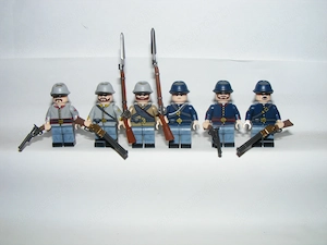 Lego Amerikai Civil War katonák Konföderáció Unió katona Western Cowboy figura katona ÚJ - kép 3
