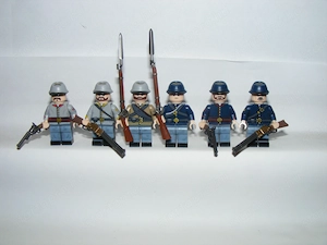 Lego Amerikai Civil War katonák Konföderáció Unió katona Western Cowboy figura katona ÚJ - kép 2
