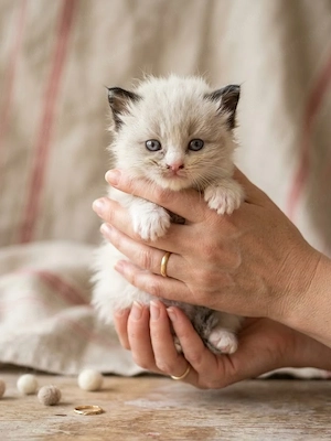 Minőségi, bicolor Ragdoll cicák foglalhatók! - kép 3