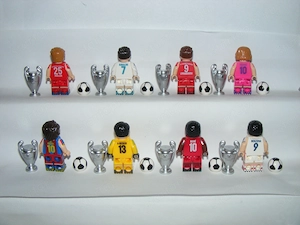 Lego Focista figurák Futball foci világbajnokság Müller Messi Mané Becker Modric figura ÚJ - kép 4
