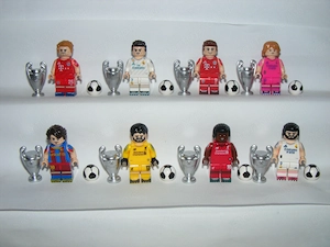 Lego Focista figurák Futball foci világbajnokság Müller Messi Mané Becker Modric figura ÚJ - kép 3