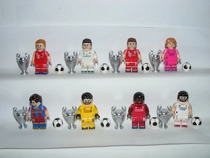 Lego Focista figurák Futball foci világbajnokság Müller Messi Mané Becker Modric figura ÚJ - kép 2