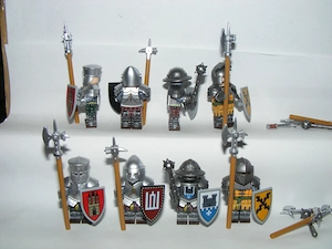 Lego Castle figurák katonák Címeres Nehézpáncélos Lovagok Twin Tower katona ÚJ! - kép 4