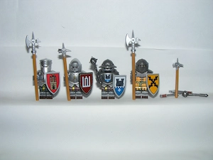 Lego Castle figurák katonák Címeres Nehézpáncélos Lovagok Twin Tower katona ÚJ! - kép 6