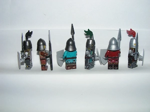 Lego Castle figurák katonák Bull Kraken Griff lovag katona 2+2+2db figura fegyver ÚJ - kép 3