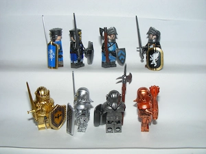 Lego Castle figurák katonák Gótikus Teuton Páncélos lovag katona fegyver ÚJ - kép 6