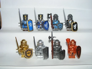 Lego Castle figurák katonák Gótikus Teuton Páncélos lovag katona fegyver ÚJ - kép 2