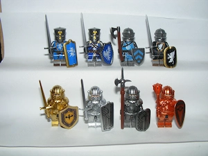 Lego Castle figurák katonák Gótikus Teuton Páncélos lovag katona fegyver ÚJ - kép 4