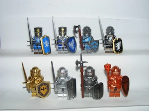 Lego Castle figurák katonák Gótikus Teuton Páncélos lovag katona fegyver ÚJ - kép 3