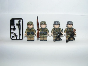 Lego 2. Világháborús Német Légierő Luftwaffe Sumpfmuster álcázott katonák ÚJ - kép 2