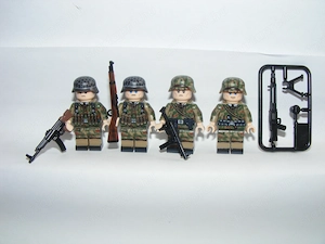 Lego 2. Világháborús Német Légierő Luftwaffe Sumpfmuster álcázott katonák ÚJ - kép 6