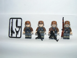 Lego 2. Világháborús Német Álcázott terepmintás katonák Őszi álca 4db katona ÚJ - kép 2