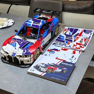 Lego komp. Technic BMW M4 GT3 Performance 1:8 Supercar 4560db LEPIN ÚJ - kép 3