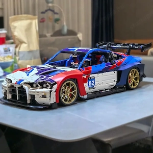 Lego komp. Technic BMW M4 GT3 Performance 1:8 Supercar 4560db LEPIN ÚJ - kép 2