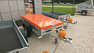 Halloween-i akció! Új 2x1m-es utánfutó +síkponyva +rendszám - 399.000 Ft - kiszállítási lehetőséggel