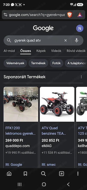 Quad motorblokk 125cm3 bontott ATV gyerek  - kép 3