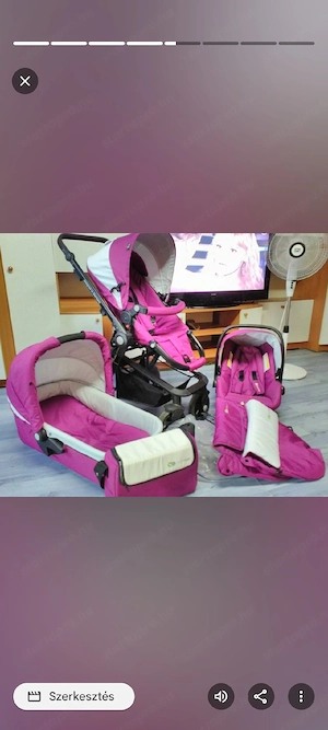 Lila babakocsi 3in1 - kép 2