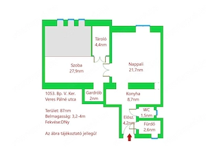 Eladó panorámás, romantikus otthon az V. kerület szívében! - kép 2
