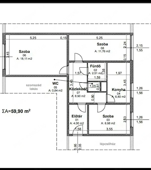 Debrecen belvárosi lakás a Fórumnál 54 m2 - kép 10