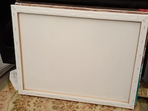  stilizált virágfát ábrázoló modern akril festmény 40 * 50 cm 8000ft 36 50 104 8272   Eladó a képen  - kép 3