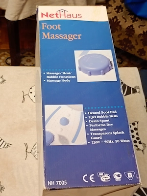 Nethaus NH7005 lábmasszírozó és lábpezsgőfürdő 9000ft óbuda 36 50 104 8272  Masszírozás, fűtés (mele - kép 2