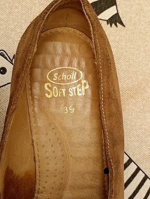 barna színű, 39-es női Scholl Soft Step vellúr cipő eladó 5000ft óbuda 36 50 104 8272 barna velúrbőr - kép 2