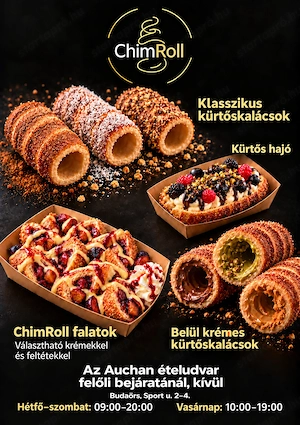 Kürtőskalács üzletbe eladót keresek
