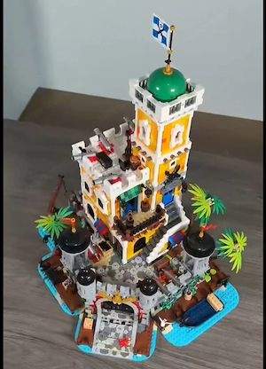 Lego komp. Pirates Karib tenger kalózai kalóz hajó sziget erőd 5000db LEPIN ÚJ - kép 7
