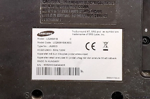 Samsung LE26A451C1 TV & Monitor RF Sscart Hdmi Comp-Video Rca Cvbs S-Video PC Pal Secam eladó - kép 8